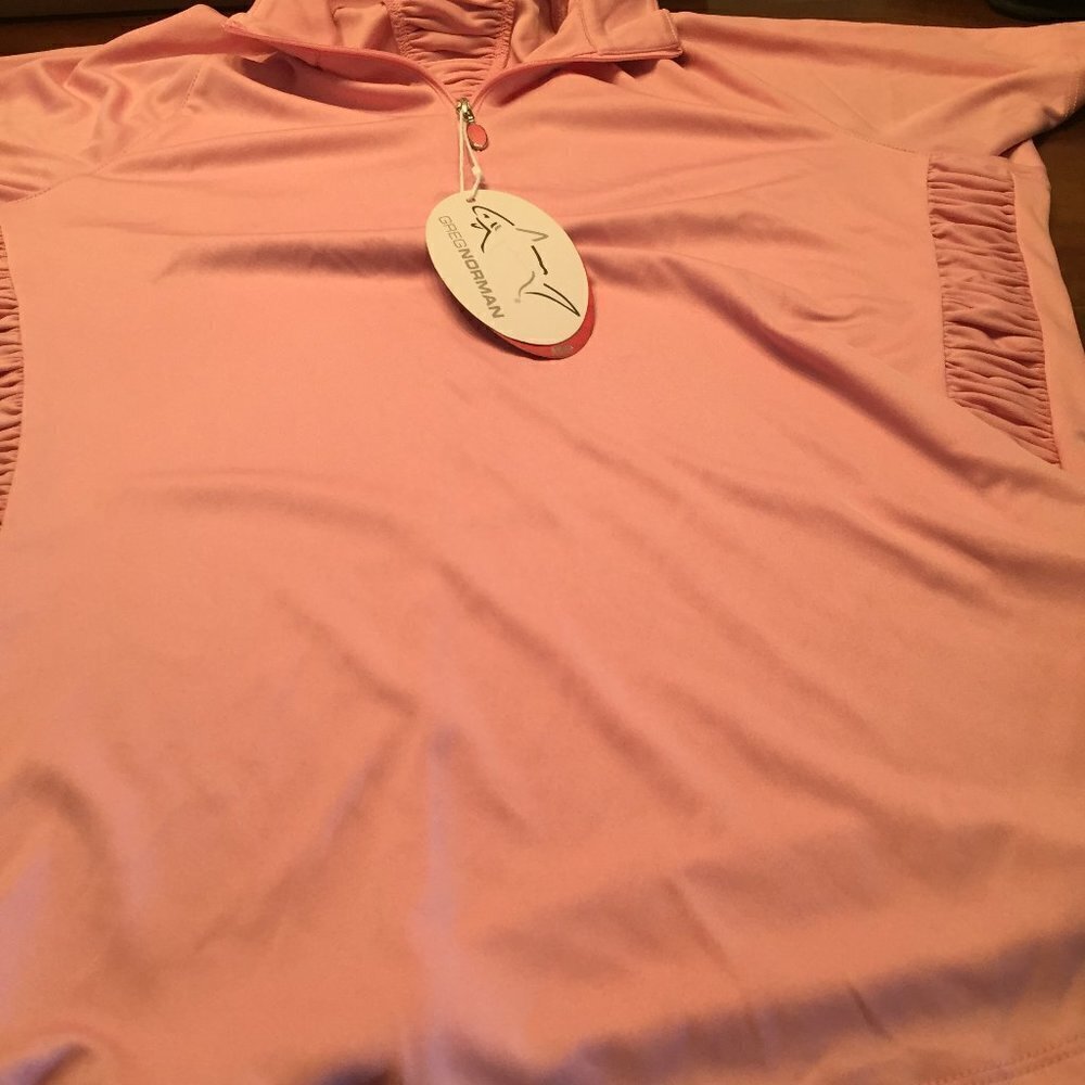 Greg Norman Women's Ml75 Microlux Ruched Panel Top